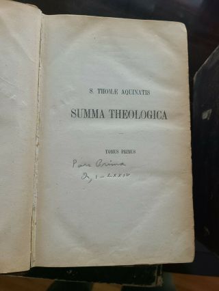 The Summa Theologica by Thomas Aquinas 8 vol.  in Latin 2