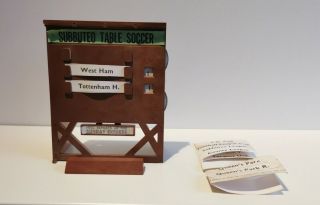 Vintage 1970’s Subbuteo Score Board And Team Name Cards Spares