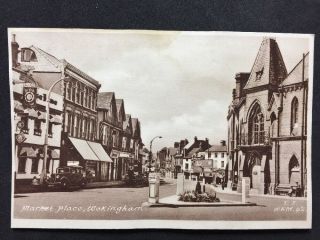 Vintage Rppc: Berkshire: T86: Market Place: Wokingham