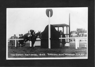 The Grand National 1929 Gregalach Winning Vintage Postcard Horse Racing