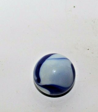 Vintage White And Blue Agate Glass Marble Swirl Gear Shifter Shift Knob Hot Rod