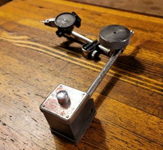 Vintage Tools Starrett Magnetic Base Indicator Holder Machinist Shop Gauge ☆usa