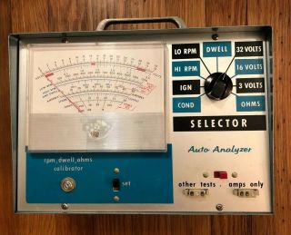 Vintage Auto - Tune Engine Analyzer Model Aa - 100 Look