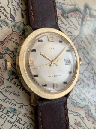 Vintage 1971 Timex Marlin Men’s Mechanical Watch,  serviced 3