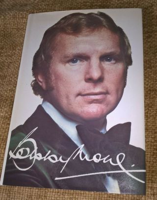Bobby Moore Signed Book - The Authorised Biography 1976 - " To Gregory "