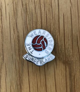 Vintage The Wearsiders Sunderland Fc Supporters Club Enamel Badge