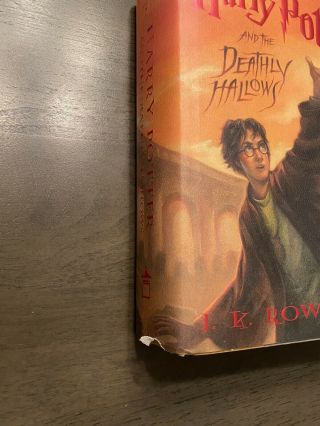 JK Rowling SIGNED 1st Edition 1st Print Harry Potter And The Deathly Hallows 4