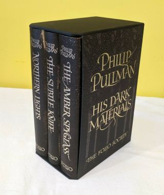 His Dark Materials Philip Pullman Folio Society 3 Book Set In Slipcase
