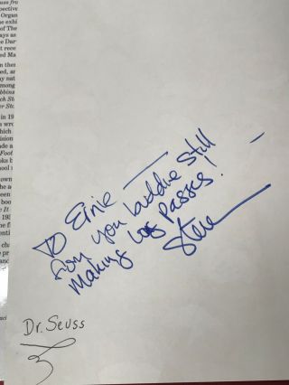 Dr Seuss Autograph Signature On Book FROM THEN TIL NOW Verified W/COA 3