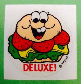 Vintage 80s Trend Scratch - N - Sniff Stinky Sticker Deluxe Salami Scented Rare Htf