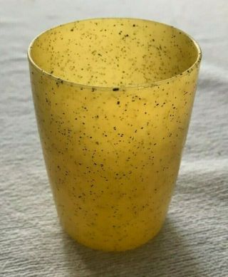 Vintage Black And Gold Speckled Plastic Cup