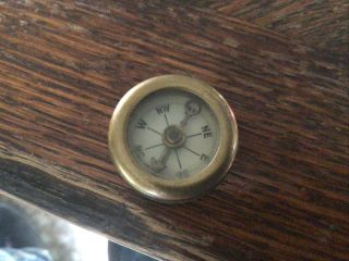 Vintage Marbles Gladstone Mich.  Compass Hiking Camping Outdoor Equipment