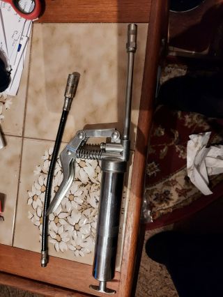 Vintage Wanner Abnox Grease Gun Hand Held High Pressure Grease Swiss
