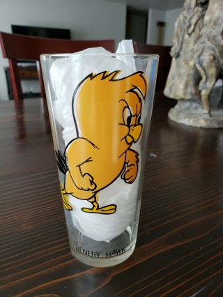 Vintage 1973 Pepsi Looney Tunes Warner Bros Henry Hawk Collector Series Glass