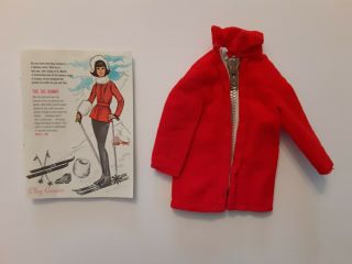 Vintage 1960s Oleg Cassini British Crown Colony Hk Tina Doll Red Velvet Jacket