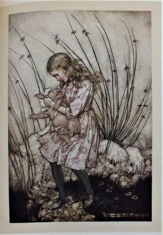 C1910 Lewis Carroll,  Alice In Wonderland German Ed Arthur Rackham Plates Binding