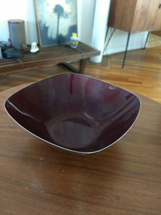 Cathrineholm Stainless Bowl With Purple Enamel Interior Norway Mcm