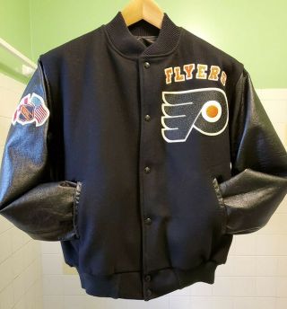 Philadelphia Flyers Nhl Vintage Varsity Style Jacket,  Men 