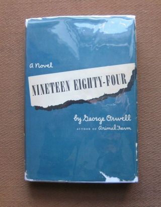 Nineteen Eighty - Four - George Orwell - 1st American Edition Hcdj 1949 - $3.  00