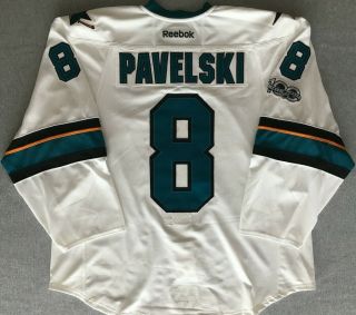 Joe Pavelski San Jose Sharks 2016 - 17 Game - Worn Away Playoff Set Jersey Team
