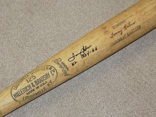 Tommy Helms H&b Game Signed Bat Cincinnati Reds Houston Astros