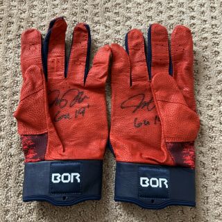 Josh Donaldson Game 2019 Braves Batting Gloves Pair Autograph Signed