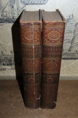 1778 A Dictionary Of The English Language By Dr Samuel Johnson Vols I And Ii