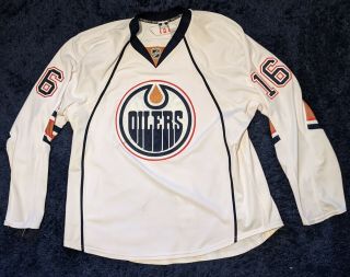Colin Fraser Edmonton Oilers Game Worn Jersey Photo Matched 2010 - 11 Meigray