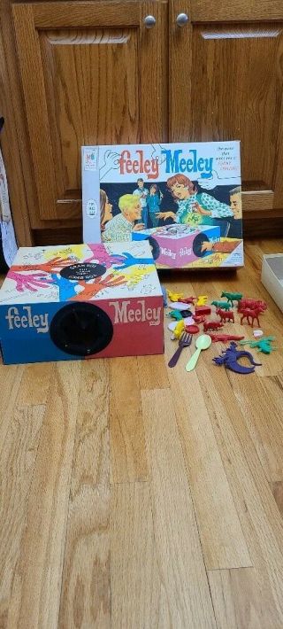 Vintage 1967 Milton Bradley Feeley Meeley Board Game 3