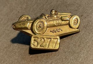 Vintage 1967 Indy 500 Pit Pass Pin Badge