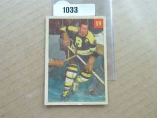 Vintage Hockey Card Parkhurst 1954 Boston Bruin Milt Schmidt