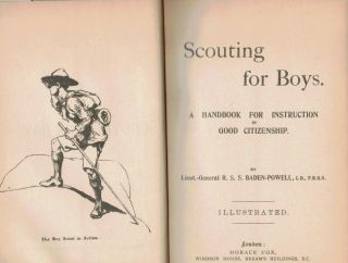 Scouting Scouting For Boys – A Facsimile Edition.  By Lord Baden 1908