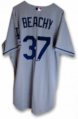 Brandon Beachy Team Issue Jersey La Dodgers 2015 Road Gray 37 Mlb Hz533382