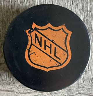 Vintage Pittsburgh Penguins CCM / Converse Game Puck 1970’s Donut Style 3
