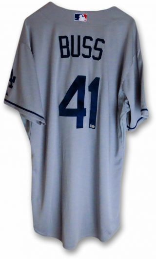 Nick Buss Team Issued Jersey Los Angeles Dodgers 2014 Road Gray 41 Mlb Holo