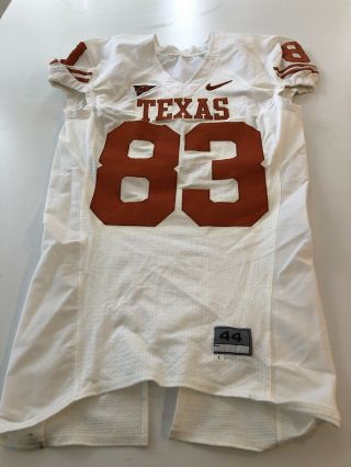 Game Worn Texas Longhorns Football Jersey Size 44 83