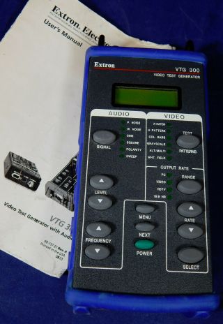 Extron Vtg 300 Handheld Battery Powered Video And Audio Test Generator