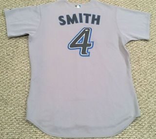 Smith 4 Size 48 2007 Toronto Blue Jays Game Jersey Road Gray Knit With Mlb