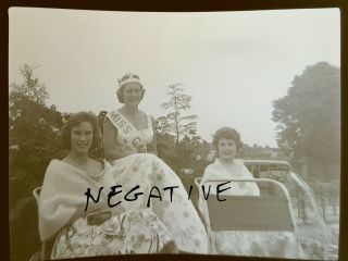 15x Vintage Photo Negatives Chichester Gala Day Miss Gala Social History 1950s