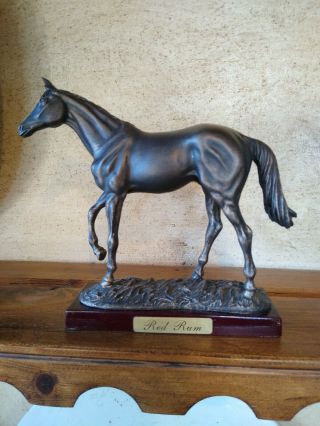 Vintage Boxed Model Of 3 Times Grand National Winner Horse Red Rum
