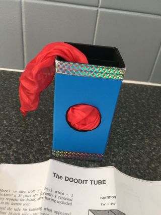 (y) Rare Vintage Stage Magic Trick The Doodit Tube By Edwin