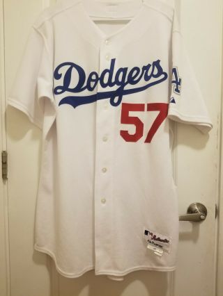 2006 Game Worn Majestic Los Angeles Dodgers Osoria Jersey Size 48 Set 1