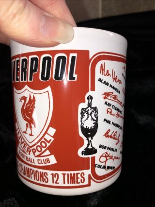 Vintage Liverpool Football Club Champions League Mug