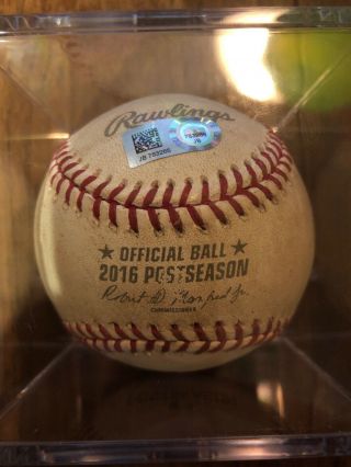 2016 NLCS GM 5 Willson Contrera Game Single Ball Chicago Cubs MLB HOLO 2