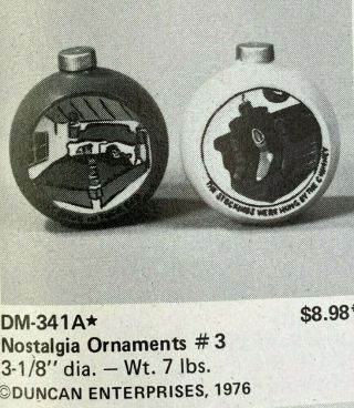 Vintage Duncan Ceramic Mold Dm - 341a Nostalgia Ornaments 3 1976