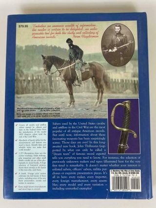 Civil War Cavalry & Artillery Sabers Swords 1st Edition Book John H.  Thillmann 6