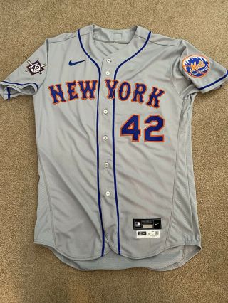 Ender Chavez 2020 York Mets Jrd Game Issued Baseball Jersey - Mlb Hologram
