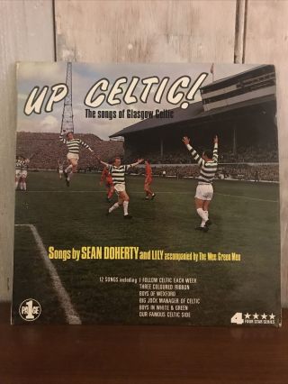 Vintage Glasgow Vinyl Record Up Celtic The Songs Of Glasgow Celtic