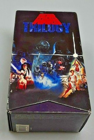 Star Wars Trilogy Vintage Vhs Boxed Set 1992 Theatrical Release Video