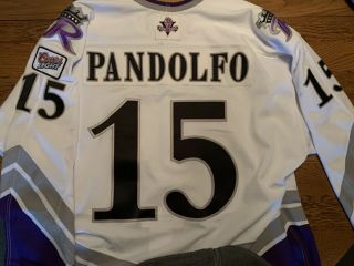Mike Pandolfo Game Worn Reading Royals Hockey Jersey - 5th Anniversary 2